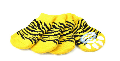 L'ange Pet Socks 4 Pack Tiger