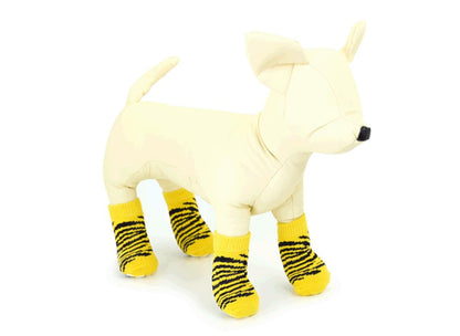 L'ange Pet Socks 4 Pack Tiger