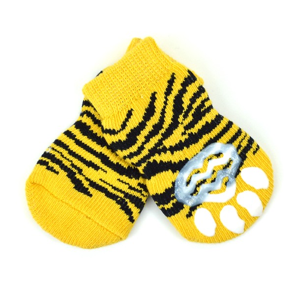 L'ange Pet Socks 4 Pack Tiger