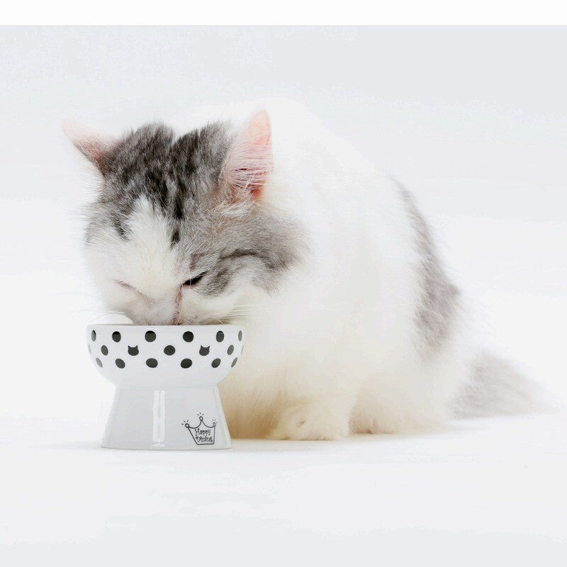 Necoichi Happy Dining Petite Raised Mini Cat Bowl for Kittens & Cats