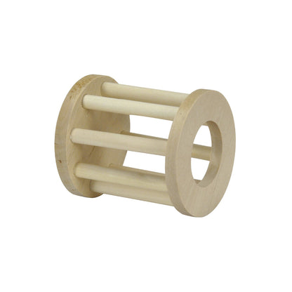 SANKO Rabbit Hay Holder Wooden Roller Toy