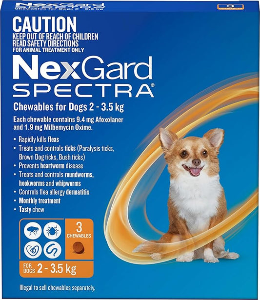 NEXGARD SPECTRA FOR DOGS 2-3.5KG 3S