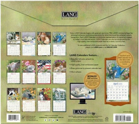 LANG 2026 Wall Calendar – Cat in the Country 1001899