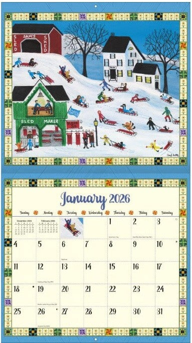 LANG 2026 Wall Calendar – Country Sampler 1001906