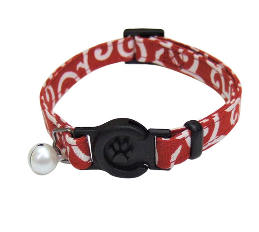 Okano Cotton Cat Collar – Red