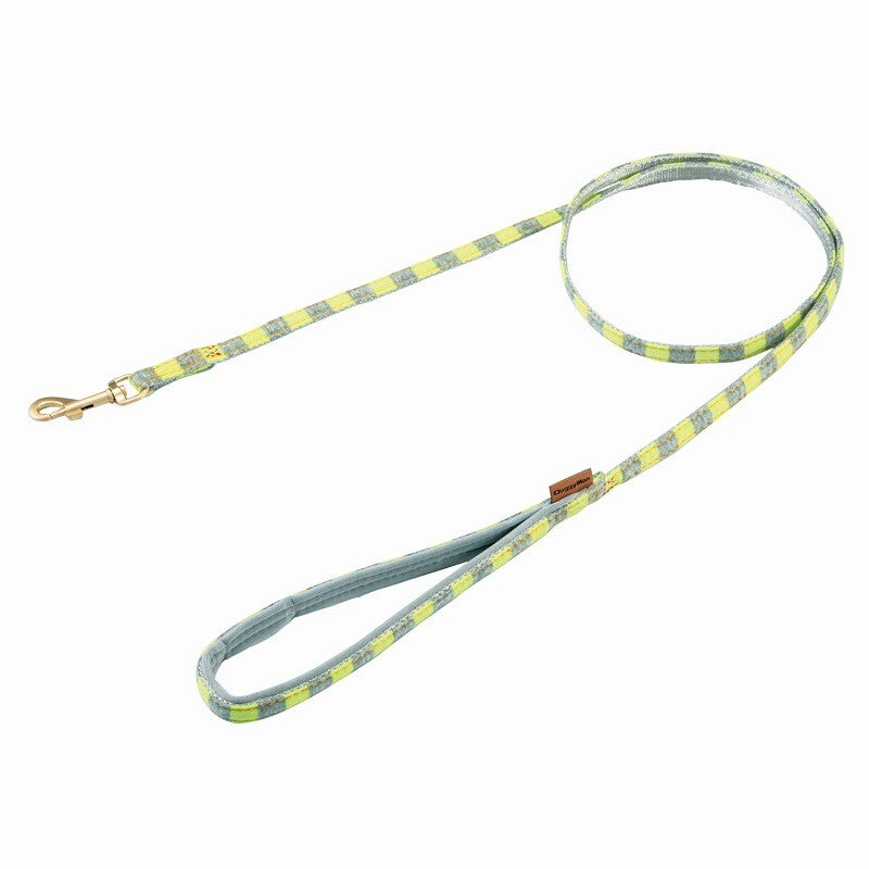 Doggy’s Tailor Dog Lead – Knit – Light Green / Grey SS