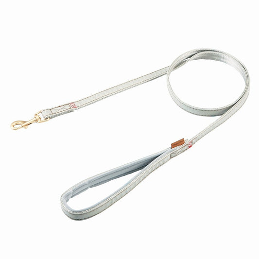 Doggy’s Tailor Dog Lead – Leather – Grey S