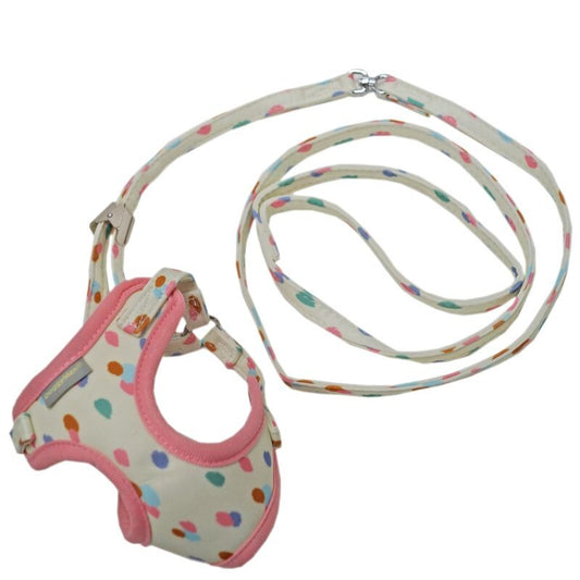DoggyMan Tinny Dog Harness & Leash Set - Paw Prints | Chihuahua Harness and Leash Set