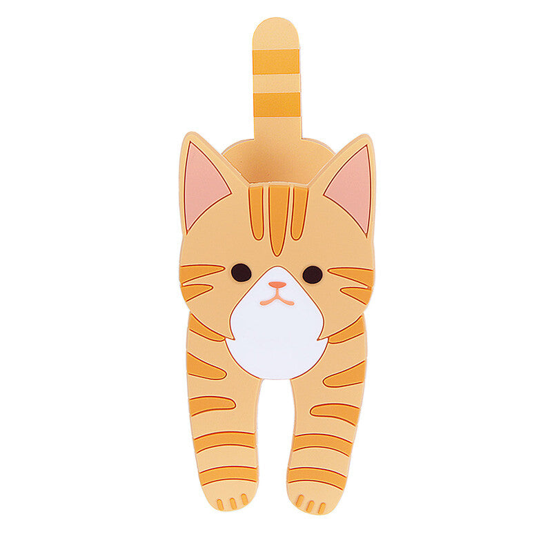 Toyo Case Refrigerator Magnet Hook with Clip - Ginger Tabby