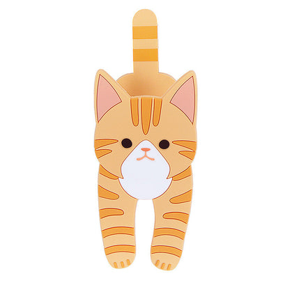 Toyo Case Refrigerator Magnet Hook with Clip - Ginger Tabby