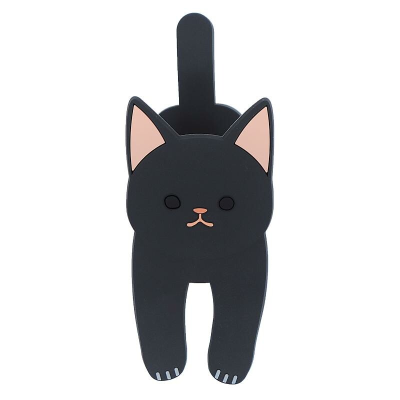 Toyo Case Refrigerator Magnet Hook with Clip - Black Cat