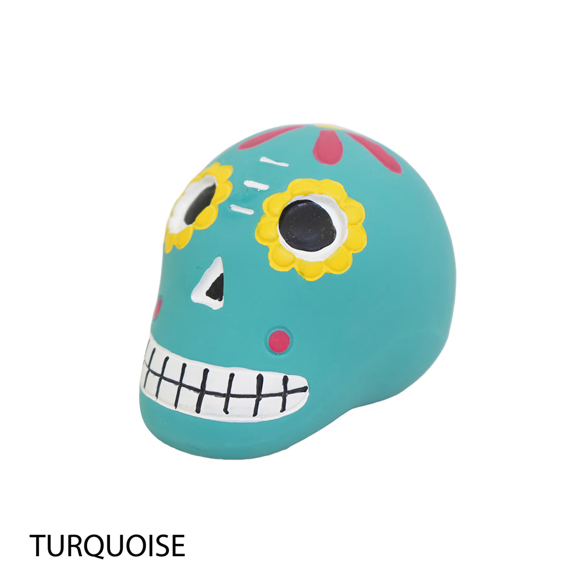 Mandarine Brothers Mexican Skull Squeaky Dog Toy