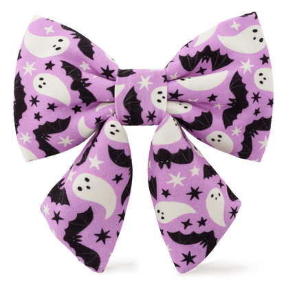 The Foggy Dog Spooky Season Glow-in-the-Dark Lady Dog Bow