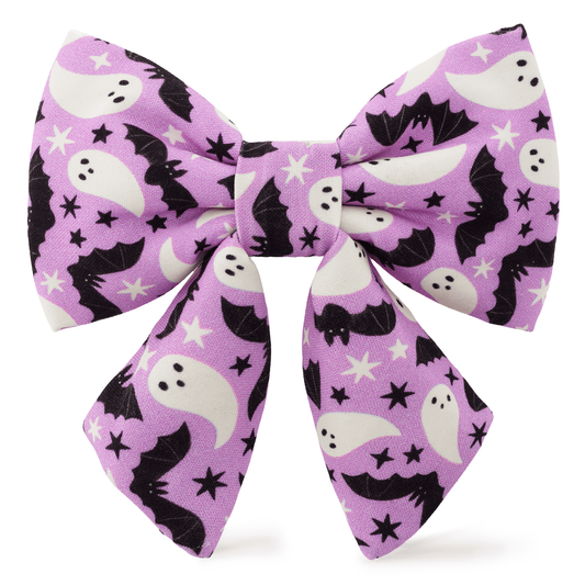 The Foggy Dog Spooky Season Glow-in-the-Dark Lady Dog Bow