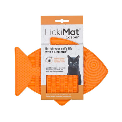 LICKIMAT CAT Casper Slow Feeder Mat for Mature Cats