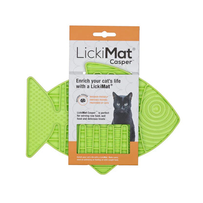 LICKIMAT CAT Casper Slow Feeder Mat for Mature Cats
