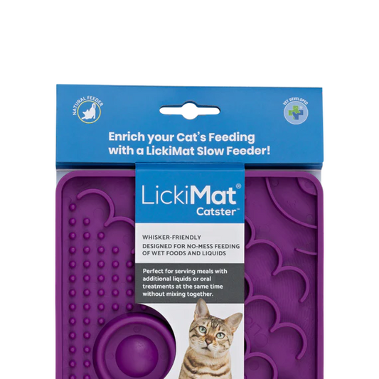 LICKIMAT CAT CLASSIC CATSTER PURPLE 15x15cm