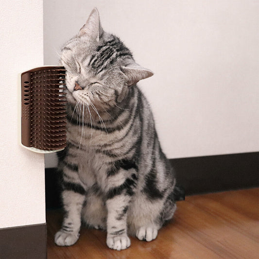 Cattyman Cat Grooming Brush Fixable on Wall/Pillar