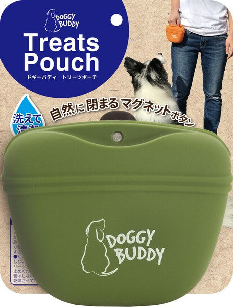 Doggy Buddy Treats Pouch Green Dog Gear