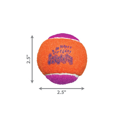 KONG AirDog Squeaker Birthday Balls Dog Toy 3Pack