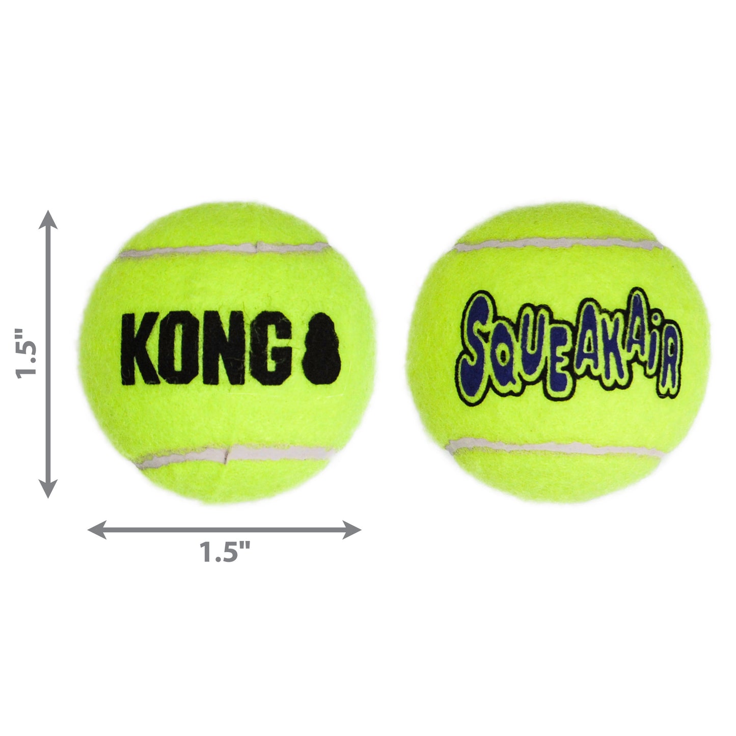 KONG AIRDOG SQUEAKER BALLS XSMALL 3PK