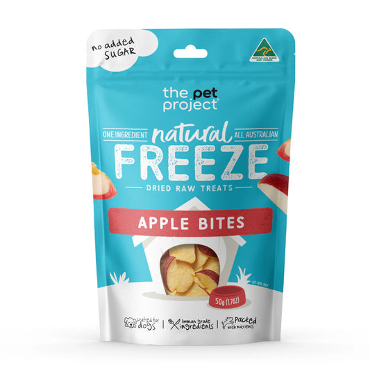 THE PET PROJECT APPLE BITES Dog Treats 50g