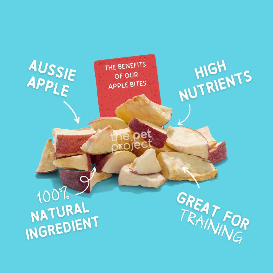 THE PET PROJECT APPLE BITES Dog Treats 50g