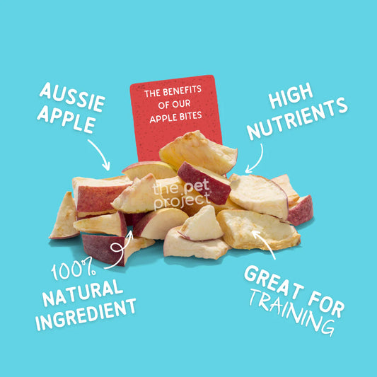 THE PET PROJECT APPLE BITES Dog Treats 50g