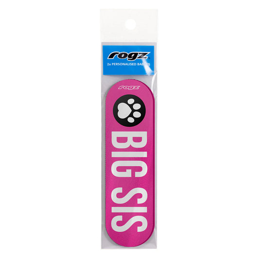 Rogz Personalised Pre-Made Badge Big Sis Lge