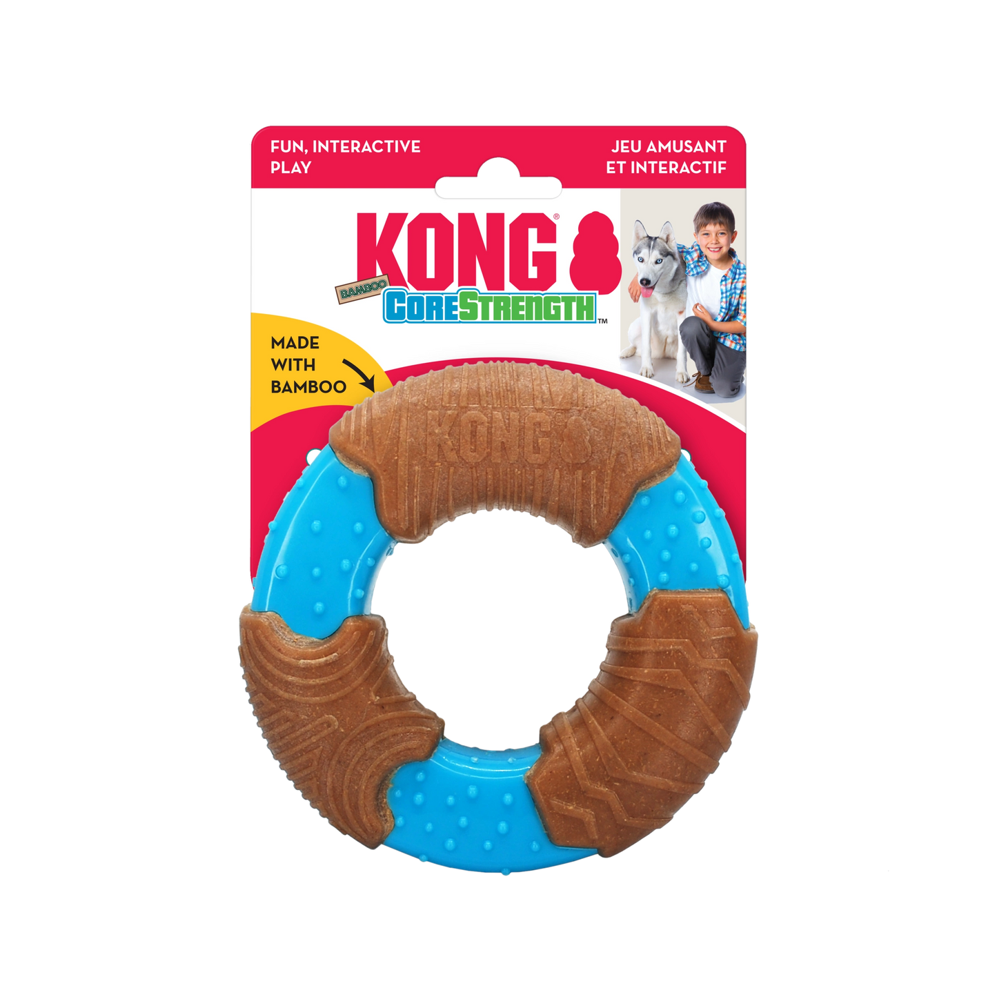 CoreStrength™ Bamboo Ring Large Dog Toy