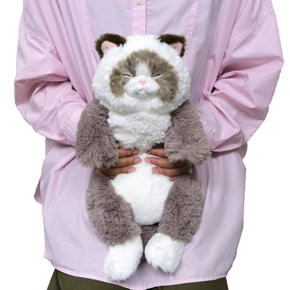 LYING CAT SLEEPING FACE STUFFED TOY M RAGDOLL GYBR