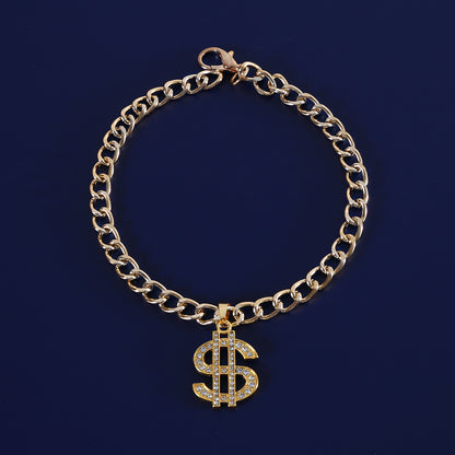 Bling Dollar Sign Pet Necklace