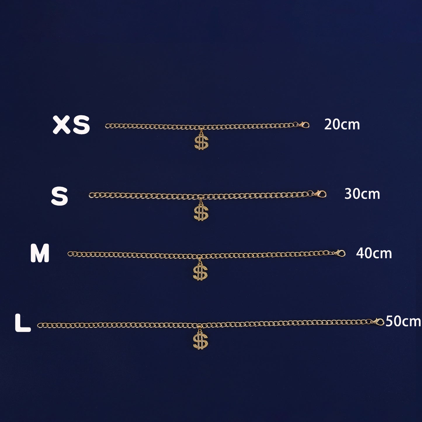 Bling Dollar Sign Pet Necklace