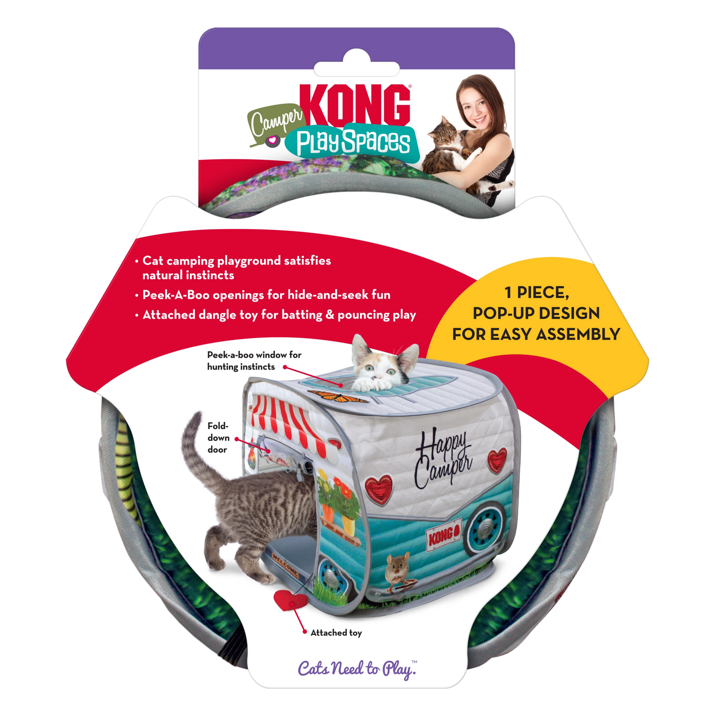 KONG PLAY SPACES CAMPER Cat Toy