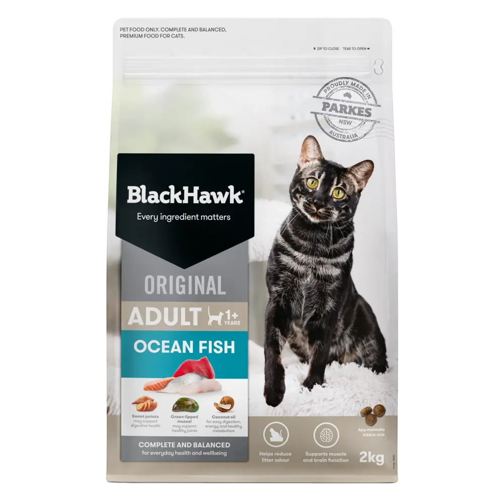 Black Hawk Original Cat Food Ocean Fish Cat Dry Food