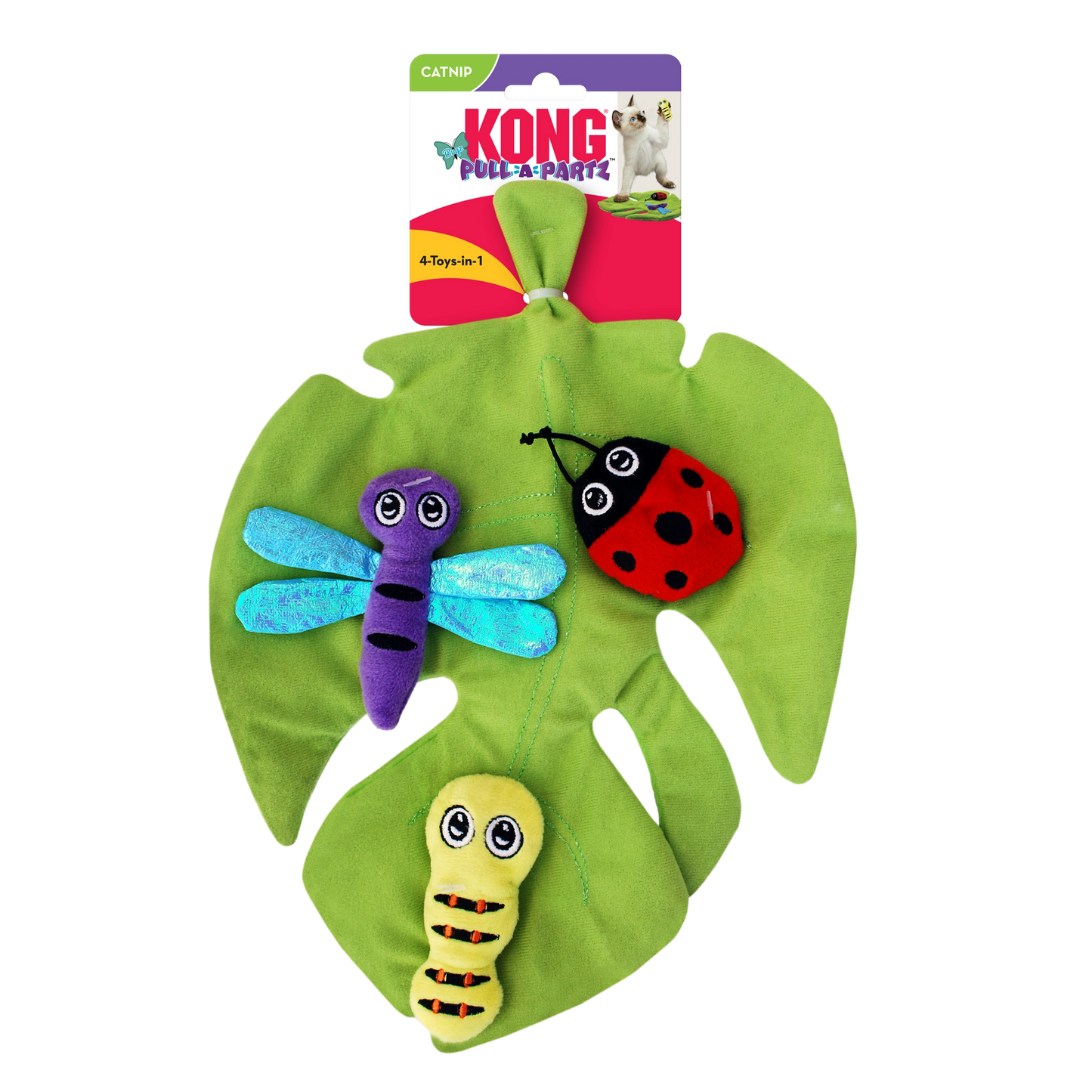 KONG PULL A PARTZ BUGZ Cat Toy