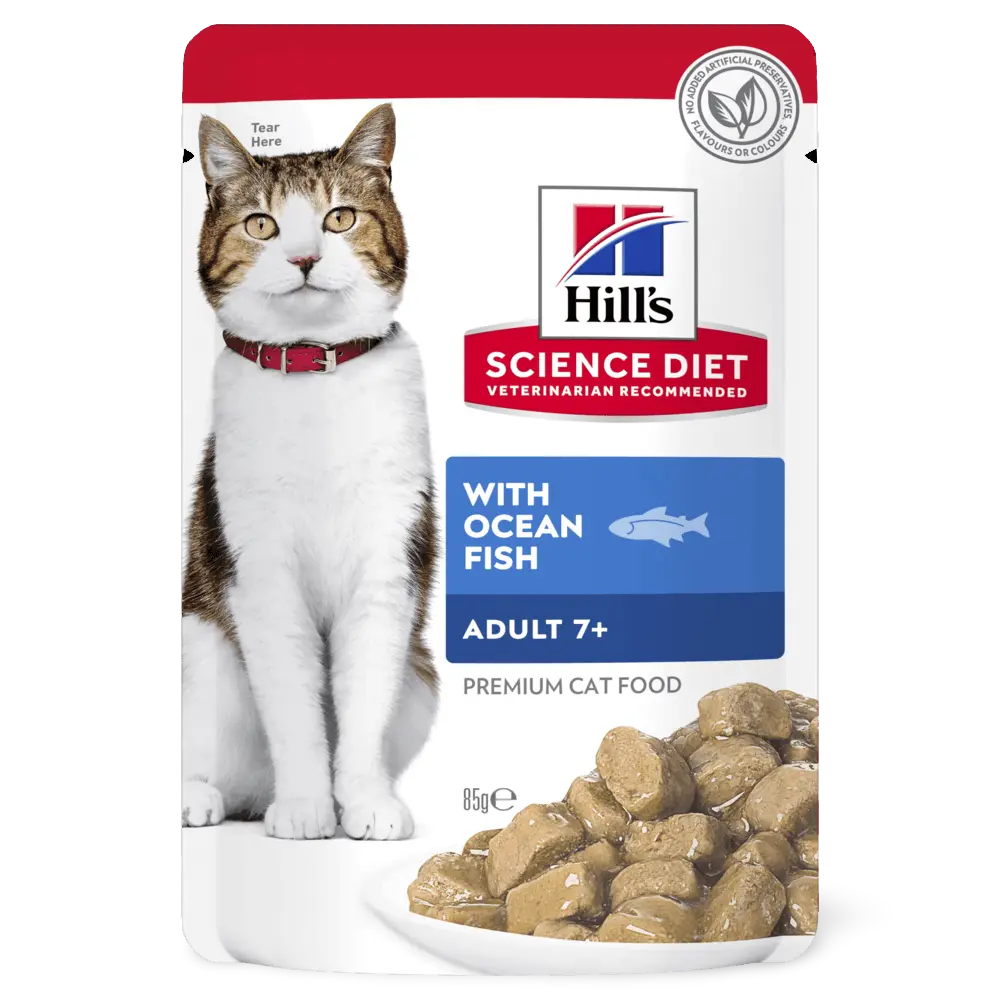 SCIENCE DIET FELINE ADULT 7+ OCEANFISH 85g