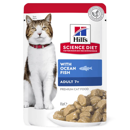 SCIENCE DIET FELINE ADULT 7+ OCEANFISH 85g