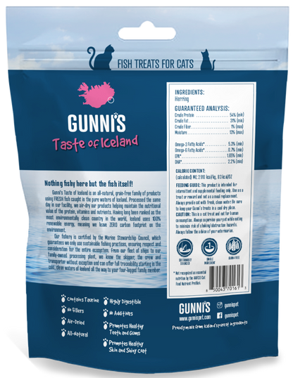 GUNNI'S Herring Omega Bites Cat Treats 42.5g