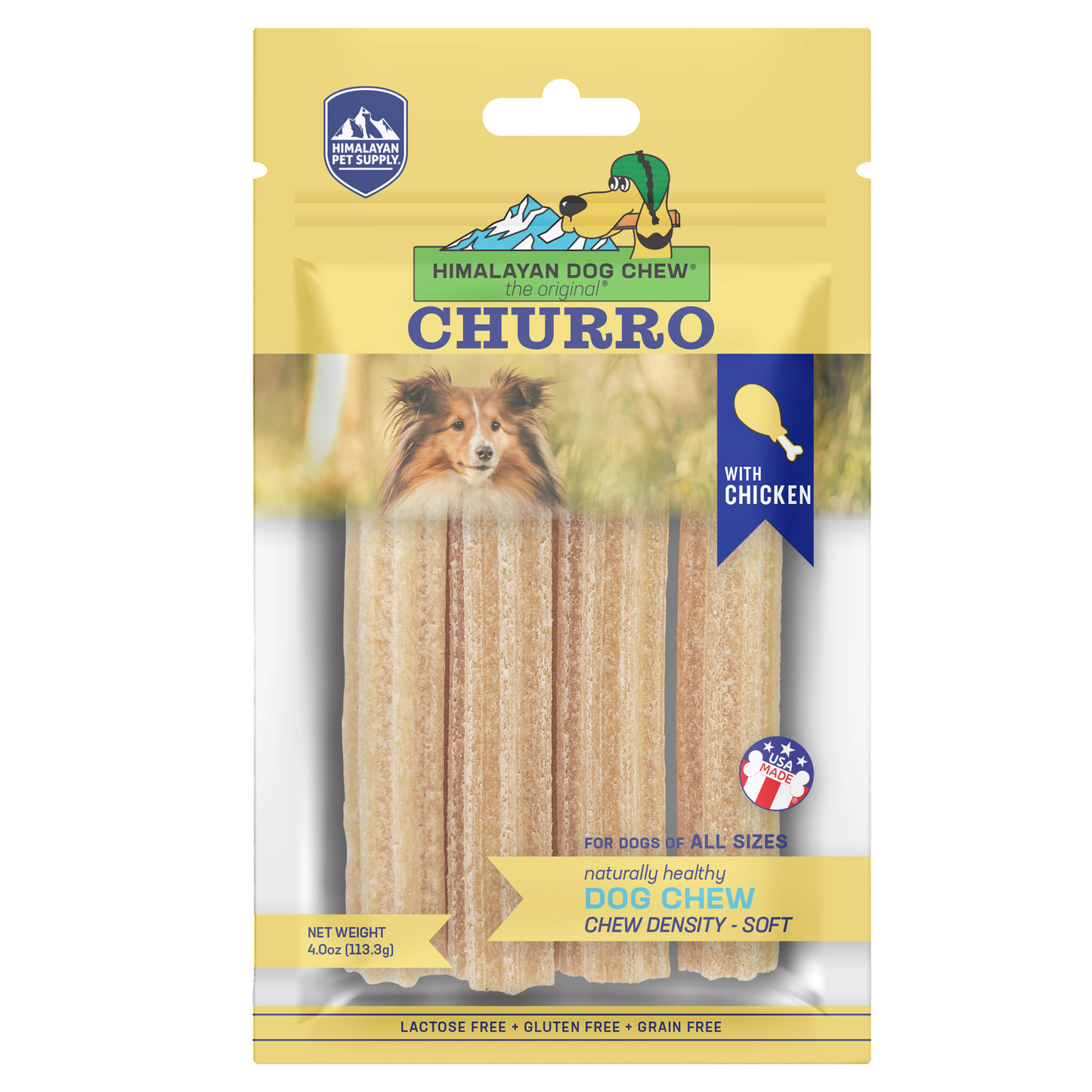 Himalayan Dog Chew Churro Chicken 4pk