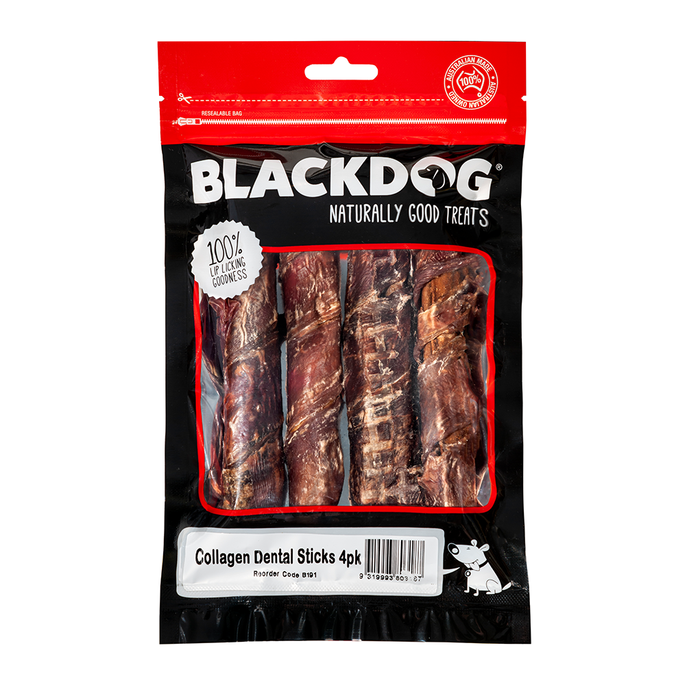 BLACKDOG COLLAGEN DENTAL STICKS 4PK