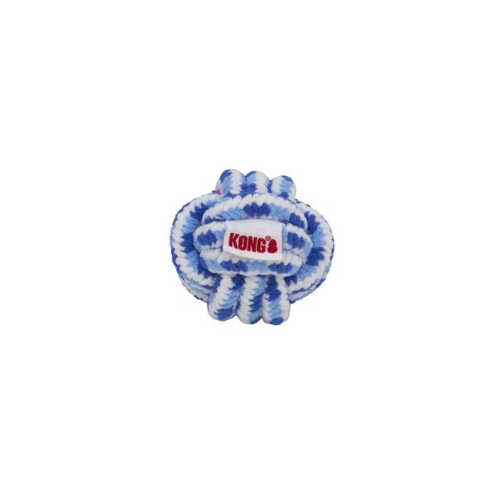KONG PUPPY Rope Ball Assorted LARGE (Blue/Pink)