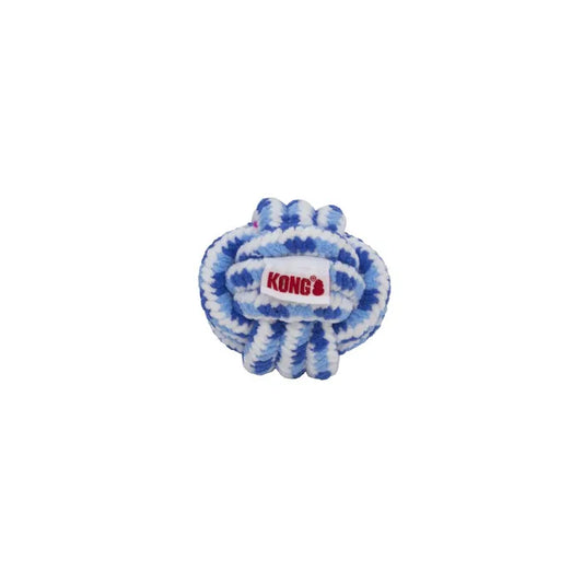 KONG PUPPY Rope Ball Assorted LARGE (Blue/Pink)