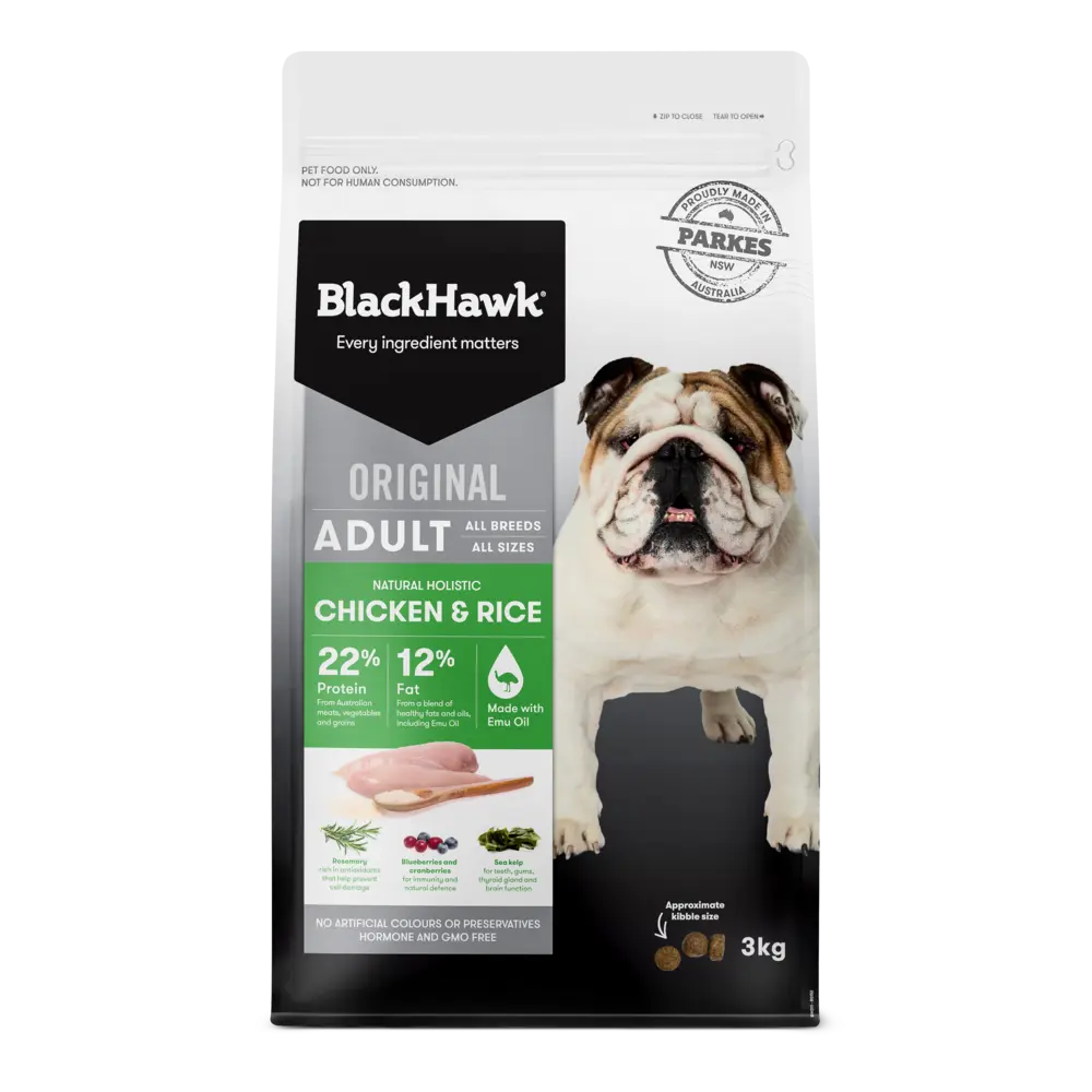 BLACK HAWK ADULT CHICKEN & RICE Dog Dry Food