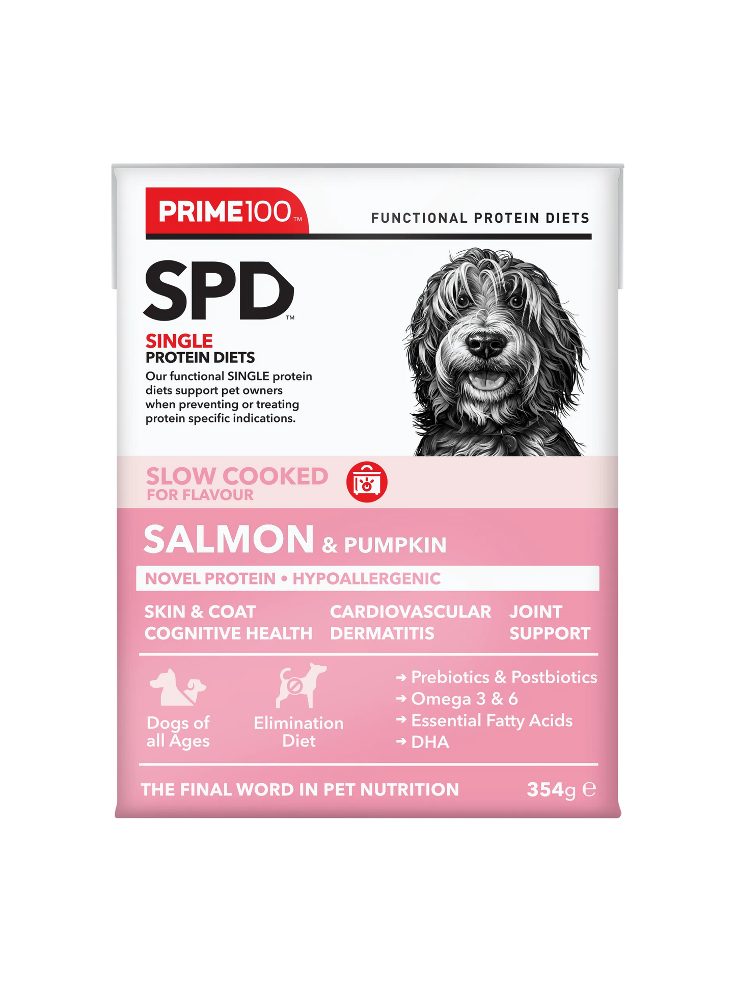PRIME SPD SLOW COOKED SALMON & PUMPKIN 354G