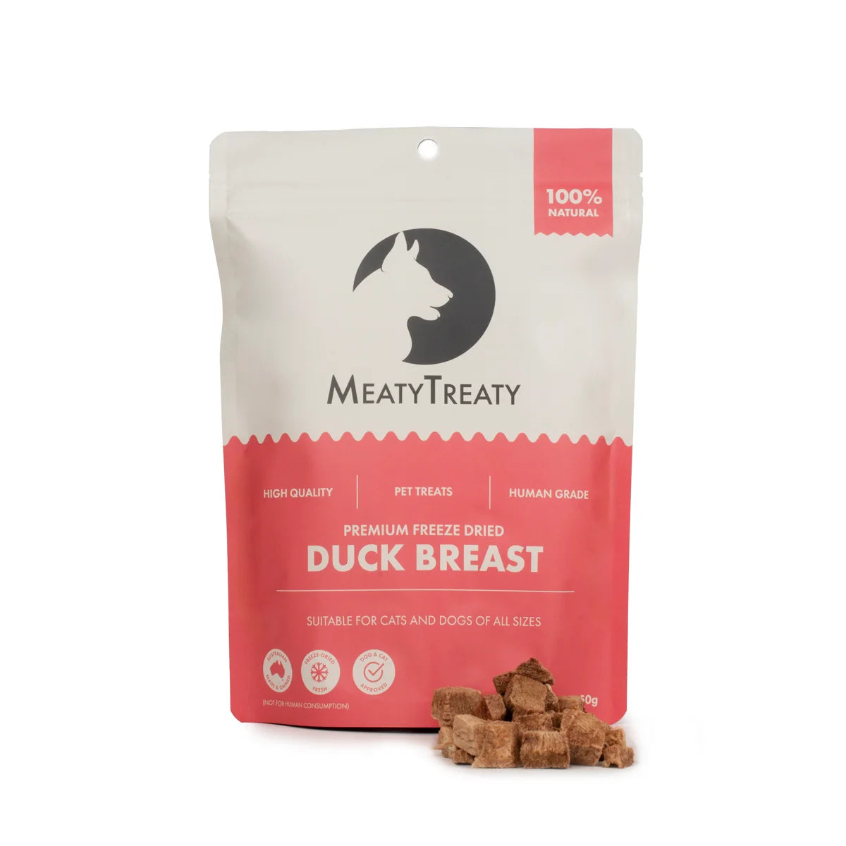 MEATY TREATY FREEZE DRIED DUCK BREAST DOG & CAT 50G