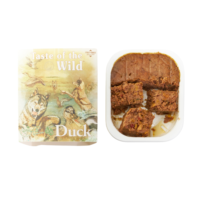 Taste of the Wild Duck and Chicken with Fruit and Vegetable Tray 390g