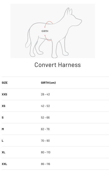 Ezydog Convert Harness - Black