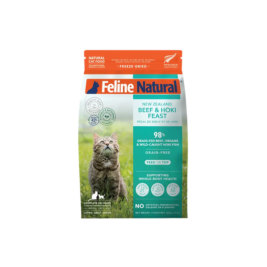 Feline Natural Freeze-Dried Core Diets Beef & Hoki Feast 320g Adult Cat Food