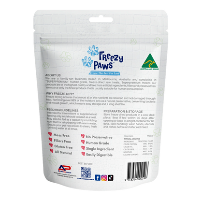 FREEZY PAWS Freeze-Dried Raw Crocodile Fillet Treats